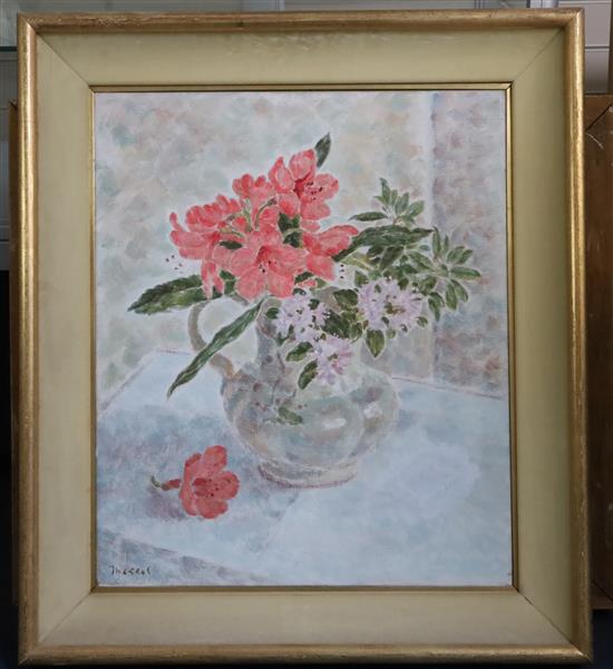§ Oliver Messel (1904-1978) Nymans Rhododendrons 24.5 x 20in.